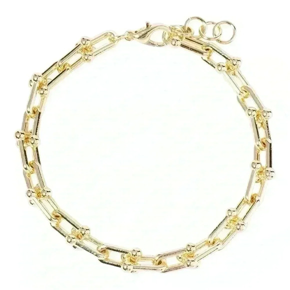Gold Hardware Link Bracelet - Picture 2 of 2